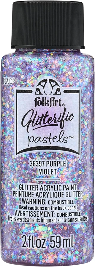 FolkArt Glitterific Pastel · Purple — product view