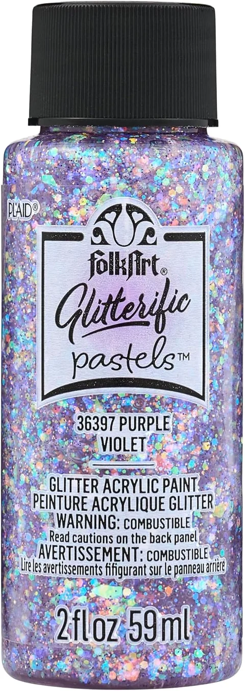 FolkArt Glitterific Pastel · Purple — product view
