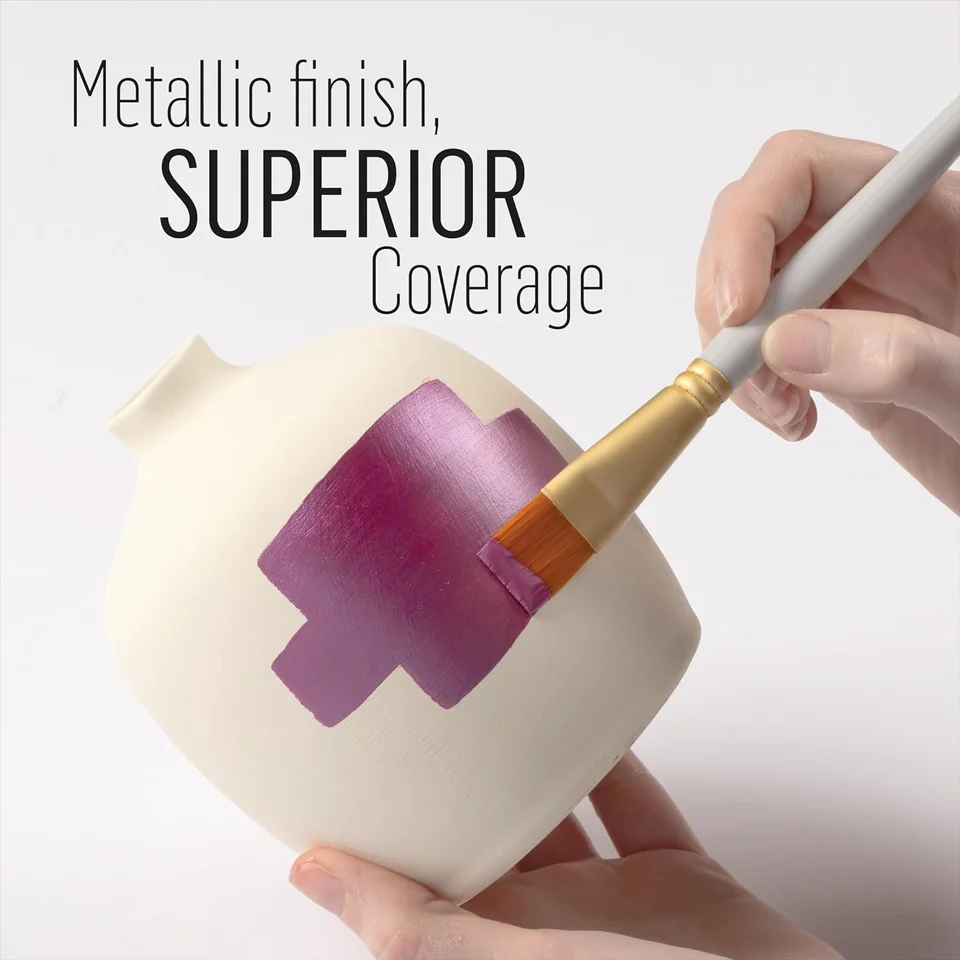 FolkArt Jewel Tone Metallic Paint & Brush Kit — formula and project detail