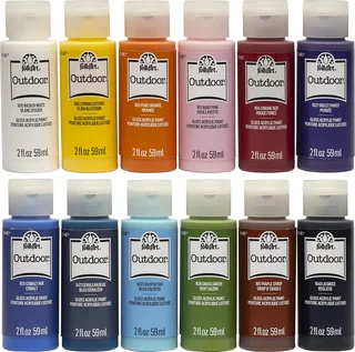 FolkArt Outdoor Acrylic Paint Set · 12 Colors — product view