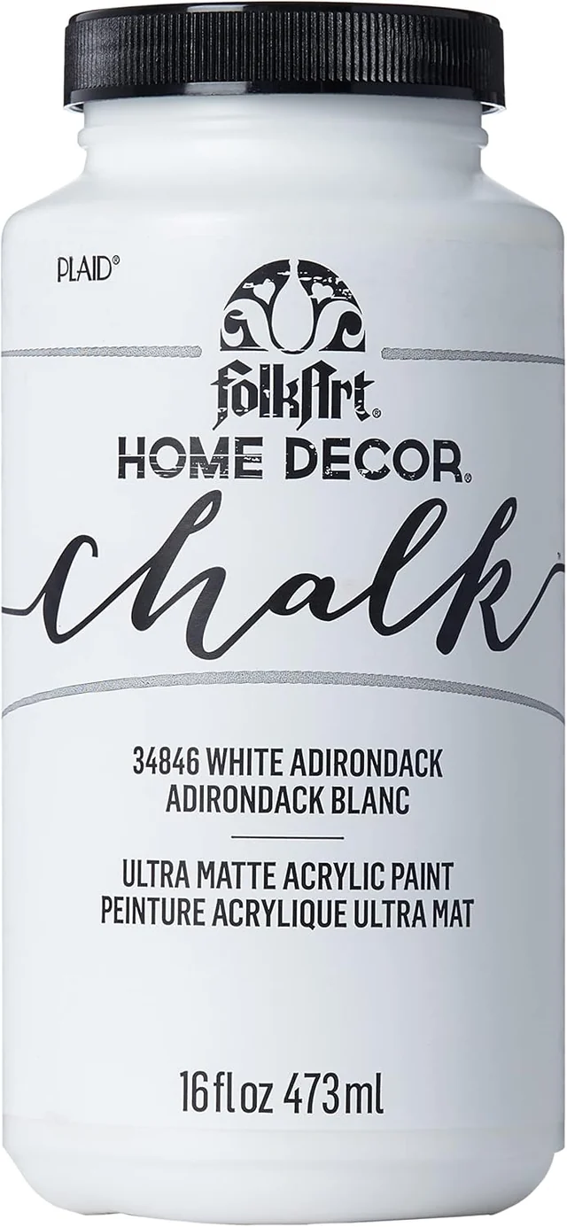 FolkArt Home Décor Chalk · White Adirondack — product view