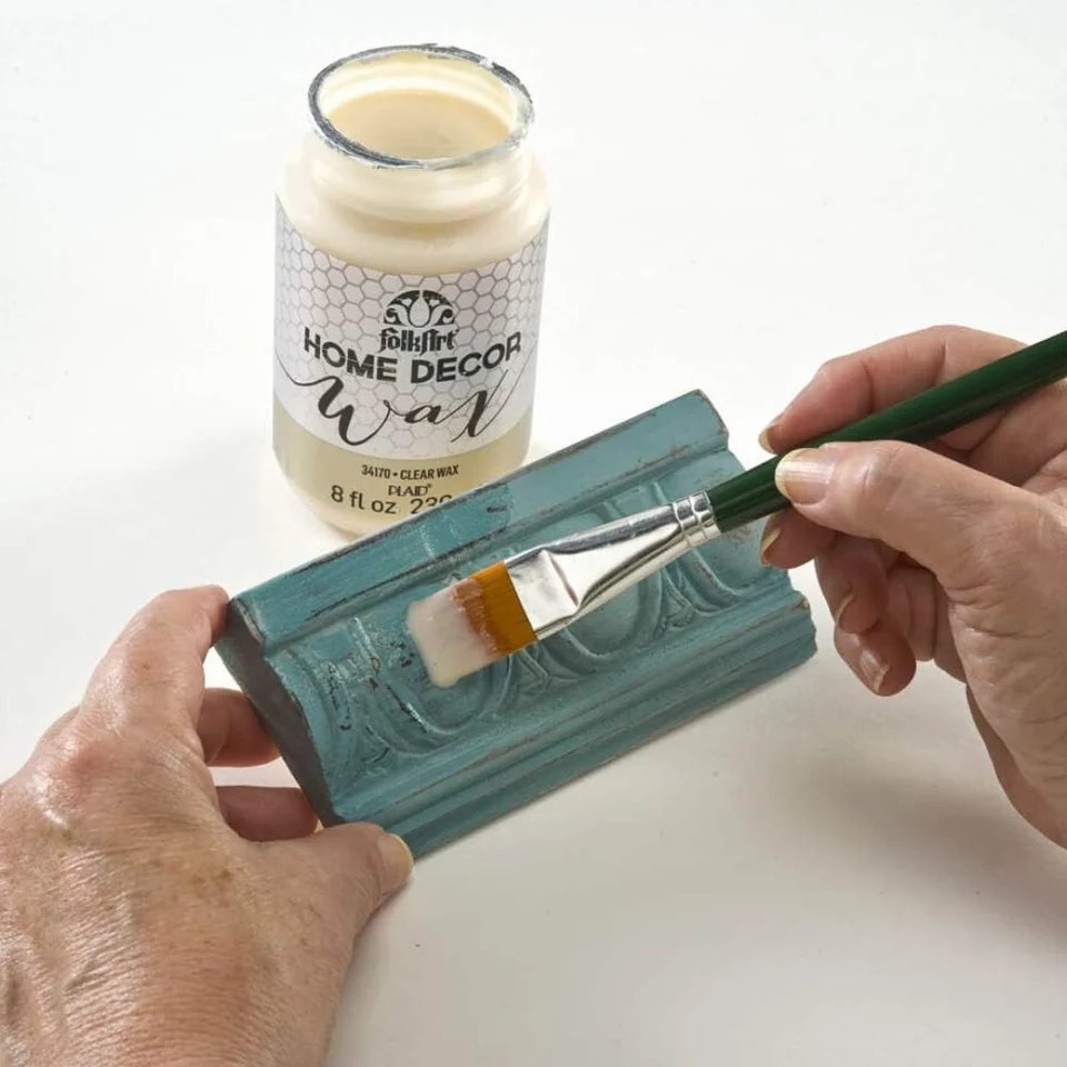 FolkArt Home Décor Clear Wax — formula and project detail